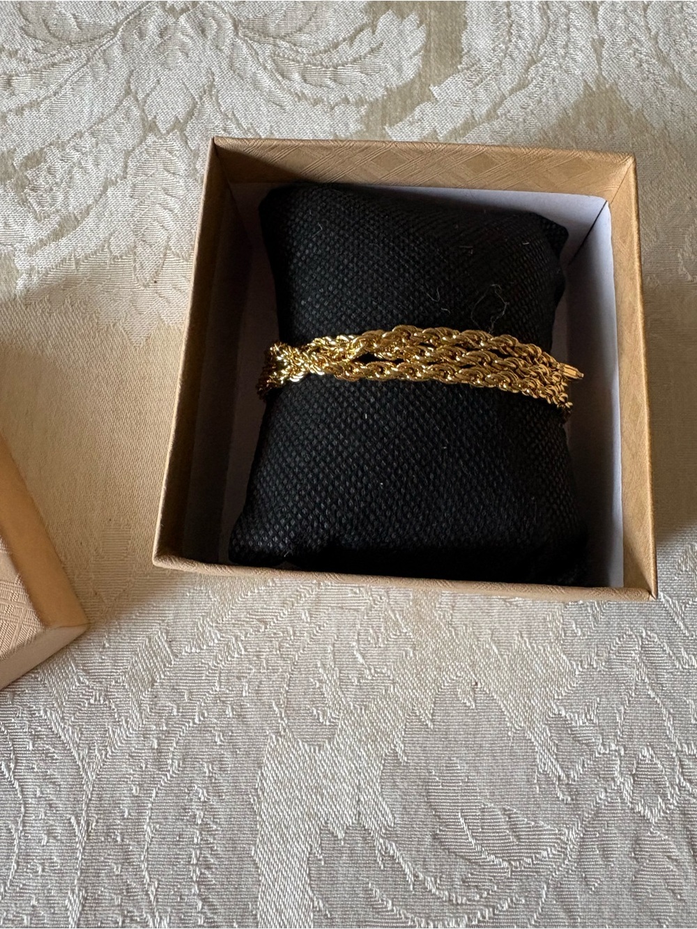 San Tropez Gold plated Twisted Rope Chain Bracelet - Women Jewelry